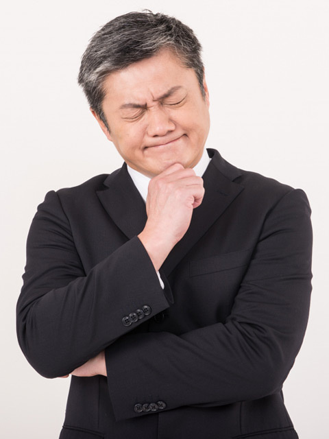 福岡で定期報告が赤外線診断で格安で出来る巧総合コンサルタントの出費に悩むビジネスマンの表情