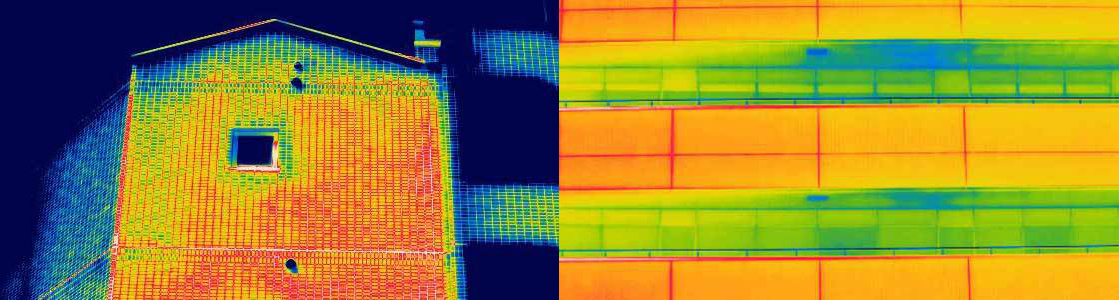 福岡県で特定建築物定期報告と赤外線診断を得意とする当社の撮影した赤外線画像